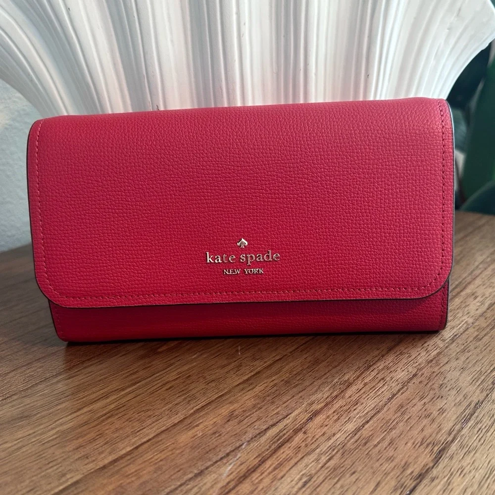 NWT - Kate Spade Convertible Candied Cherry Darcy Chain Wallet Crossbody - Picture 7 of 14